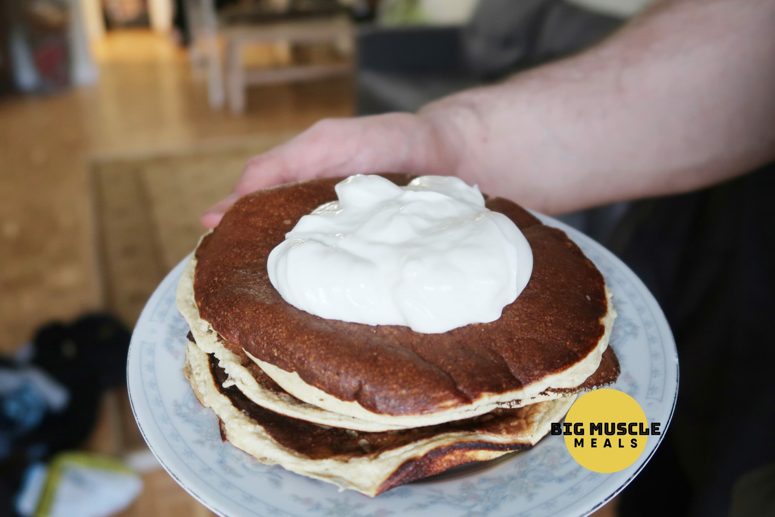 High Protein Banana Pancakes